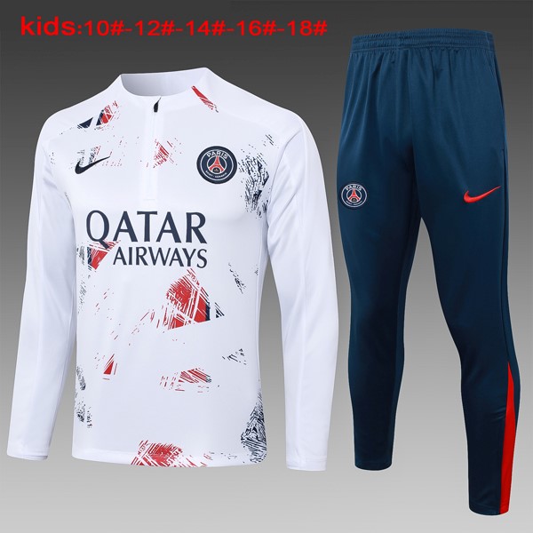 Niños Sudadera De Training PSG 2024/25 Rojo Blanco